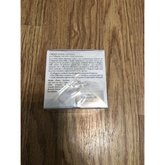 Delfanti Milano Collagen 24K Pure Hyaluronic Acid Anti Aging Night Cream 1.7oz - Picture 3 of 5